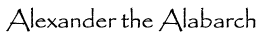 Alexander the Alabarch header